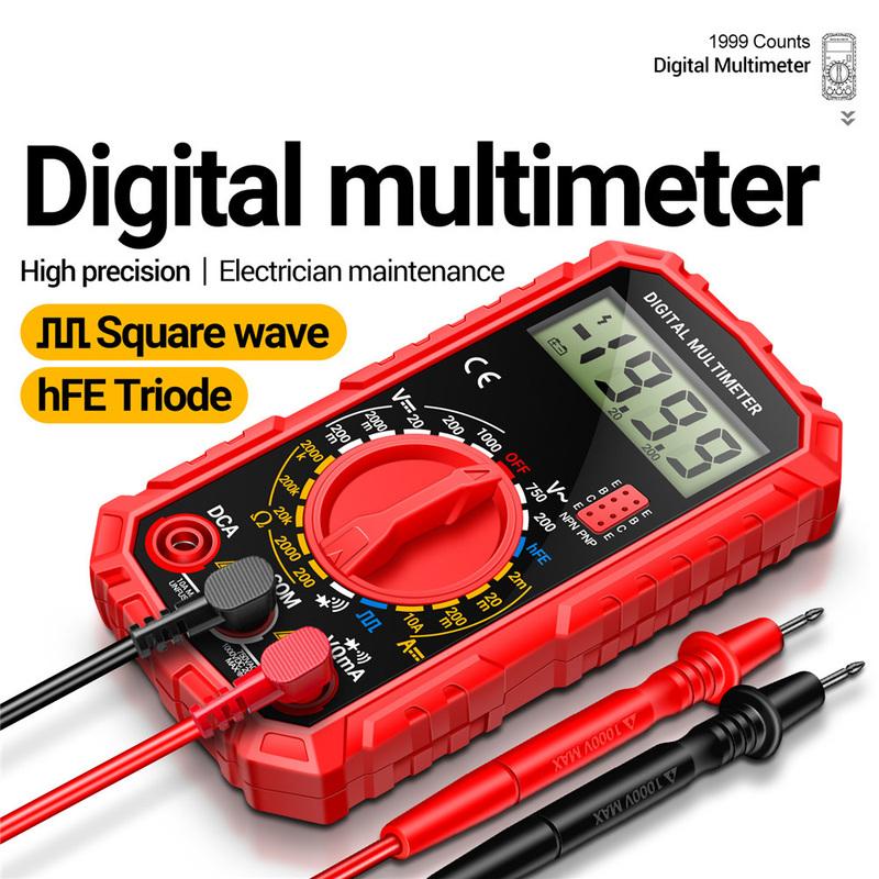 SZ308 Digital Multimeter Voltage Resistance Meter AC/DC Voltage Current Tester Voltmeter Ammeter Meter LCD Backlight Tester