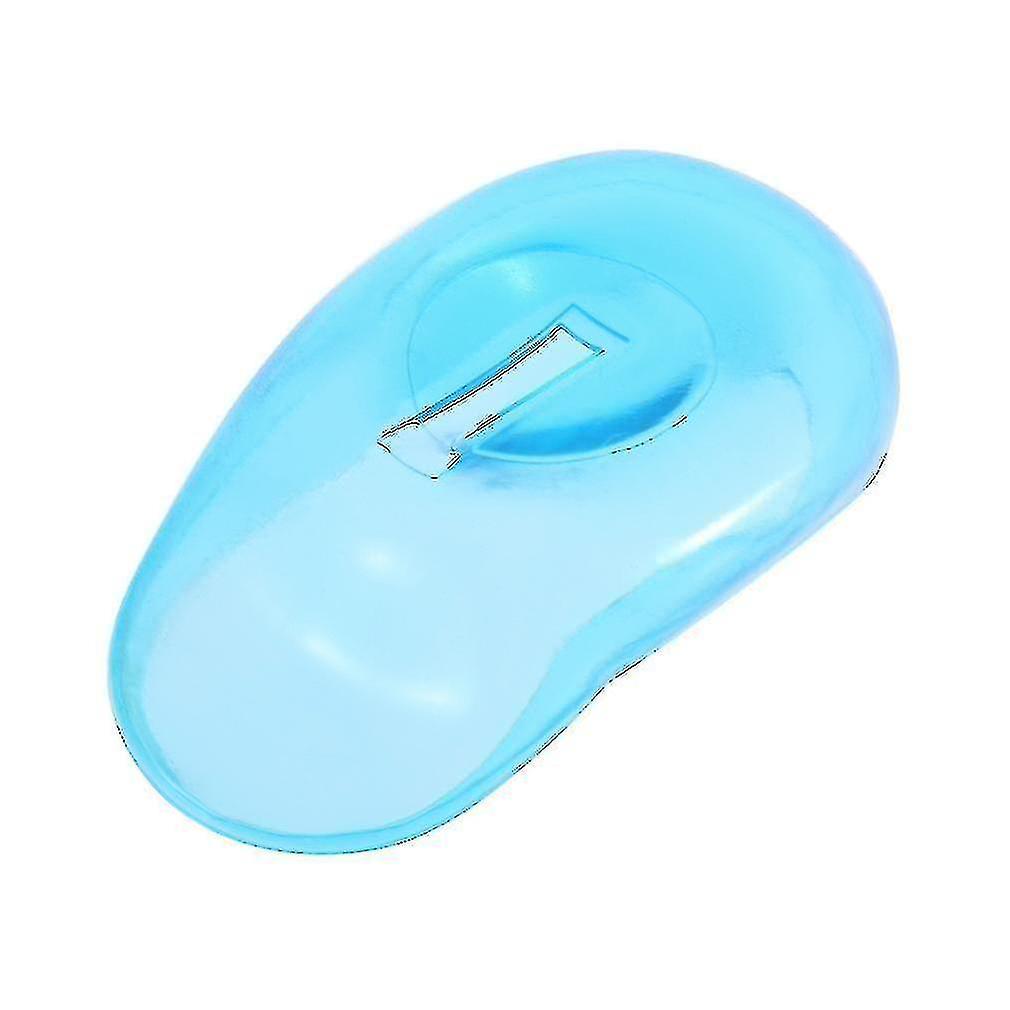 2pcs Clear Silicone Ear Cover Hair Dye Shield Protect Salon Color Blue New