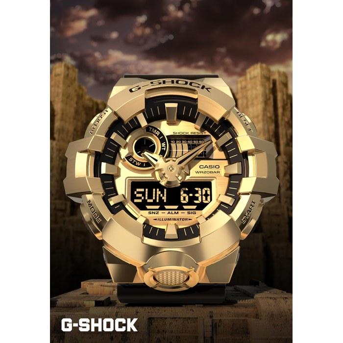 [Casio] Мужские часы G-Shock GM-700G-9AJF, Черные и Золотые