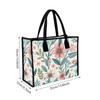 Elegant Floral Tote Bag Stylish Daily Use Handbag for Women Casual Portable Shopping Shoulder Bag