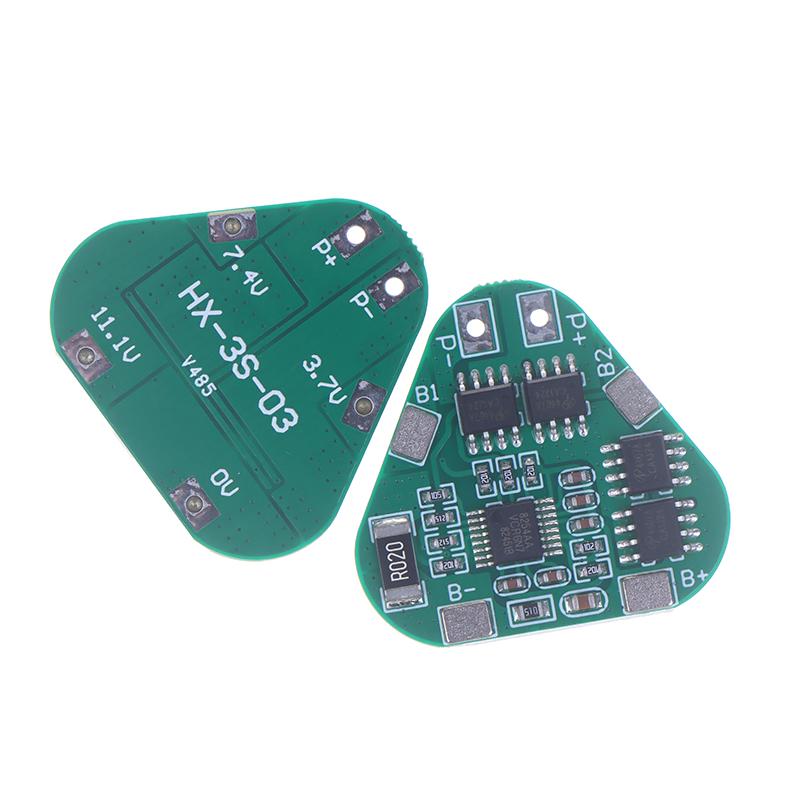 1/3/5 шт. 3S 12 В Плата защиты литиевой батареи 18650 11,1 В 12,6 В Защита от перезаряда и переразряда 8 А 3-элементный аккумуляторный блок Литий-ионный