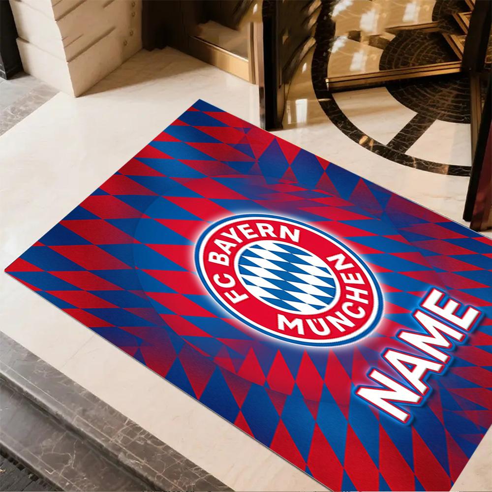 Bayern Munich Crest Carpet Perfect for Living Rooms Outdoor Playrooms Dining Room Anti-slip Rug Anime Office Decor Perfect Birthday/Christmas Gift Ide