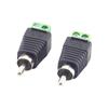 2pcs DC RCA Female Male Power Connector 5.5mm 2.1mm Jack Plug Audio Adapter Wire Connector For RGB LED Strip Light CCTV Camera