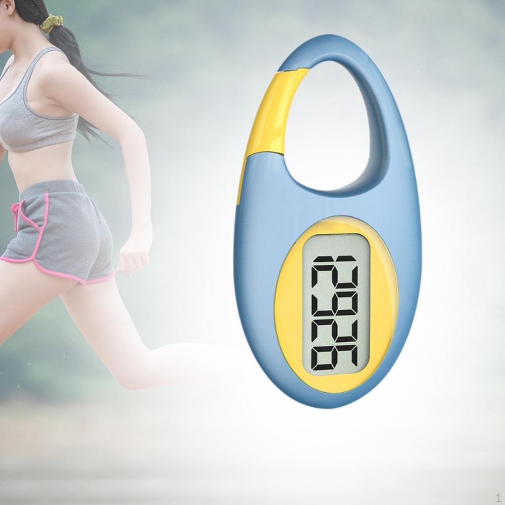 3D Pedometer for Walking with Carabiner Clip Kids And Adults Fitness Tracking