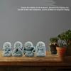4PCS New Chinese Style Buddha Statue Zen Little Monk Ornaments New Monks Buddhism Figurines