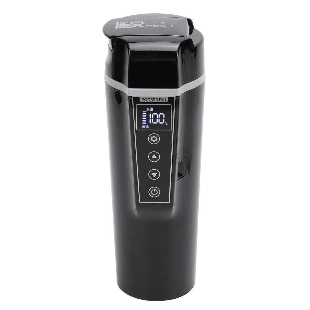 Electric Car Kettle 12V Portable Water Boiler Heated Travel Mug Multiple Temperature Adjustable Coff
