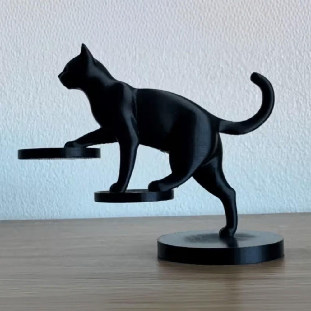 3D Printed Desktop Dog Figurine Go Upstairs/Downstairs Cat Statues Crafts Living Room