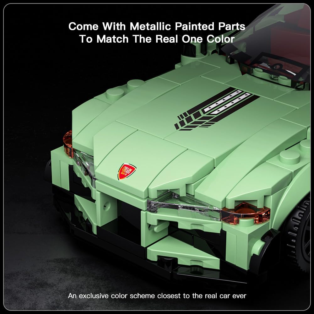 MOULD KING Speed Champion  T.Supra Supercar 27046 Building Set Toy Collectible Model Car Block Children's Gift 8+(348 Pieces)