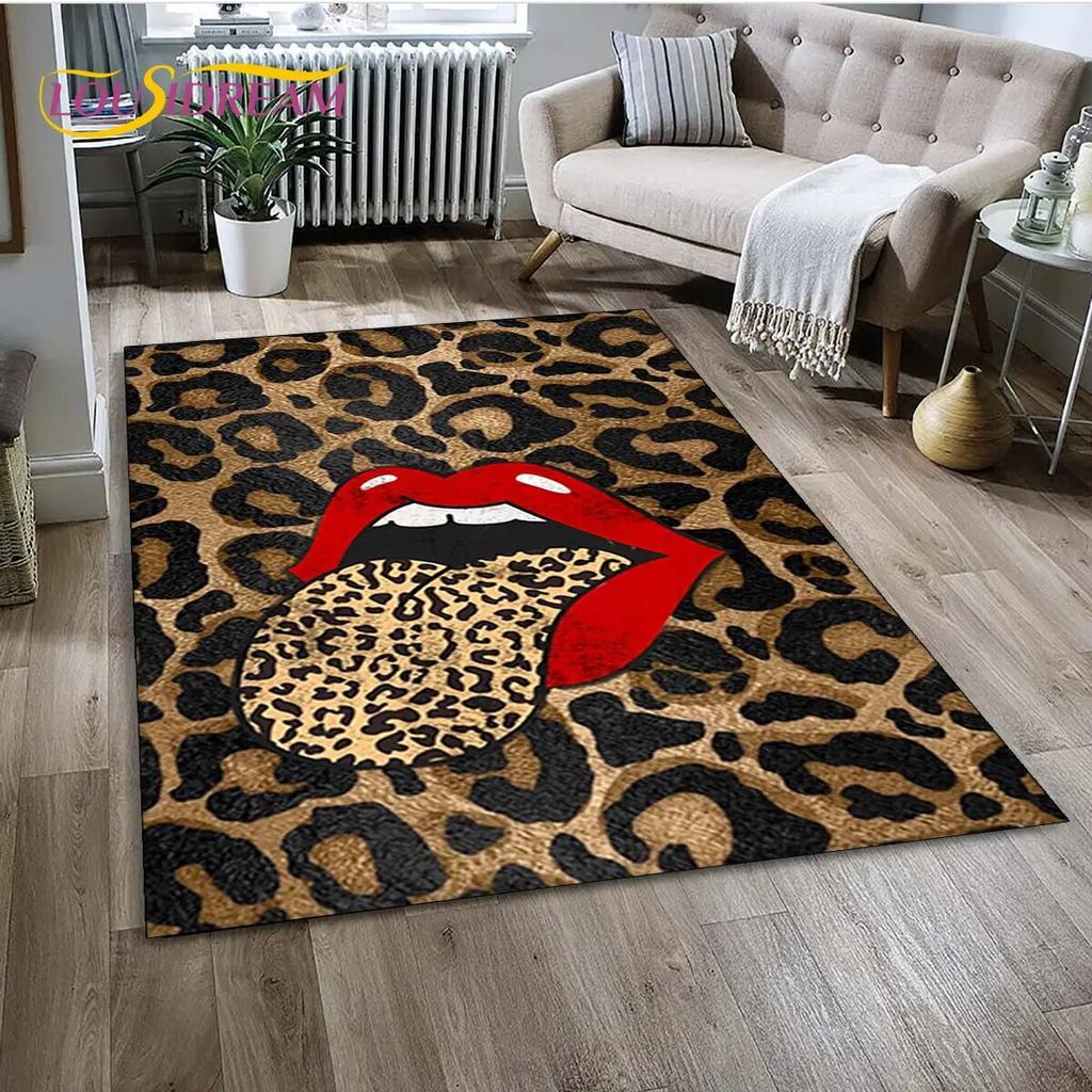 Коврик 3D серии с диким леопардовым принтом, ковер для дома, гостиной, спальни, дивана, коврик для кухни, декор для кухни, детский нескользящий напольный коврик