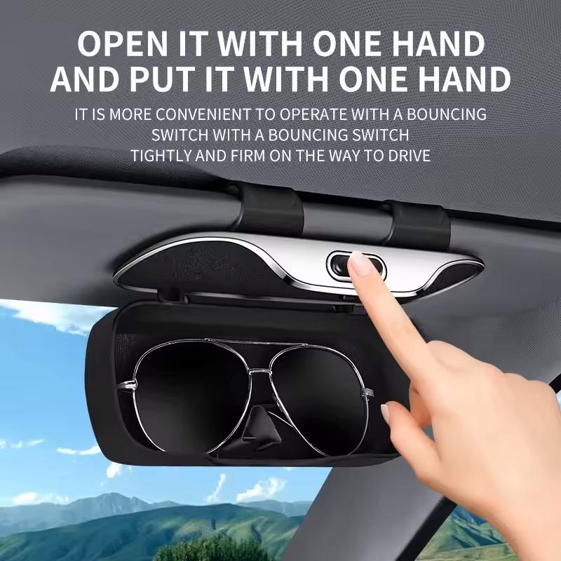 For Kia Morning Picanto Rio Stonic Sportage Ceed Optima Fo Car Visor Sunglasses Glasses Case Glasses Holder Clip Box Accessories