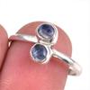 Подарочное кольцо из чистого серебра 925 пробы с натуральным кианитом ручной работы S.8 E8Z50