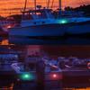 Flush Mount LED Navigation Light Stainless Steel Marine Side Light LED Bow Light  For Marine Boat