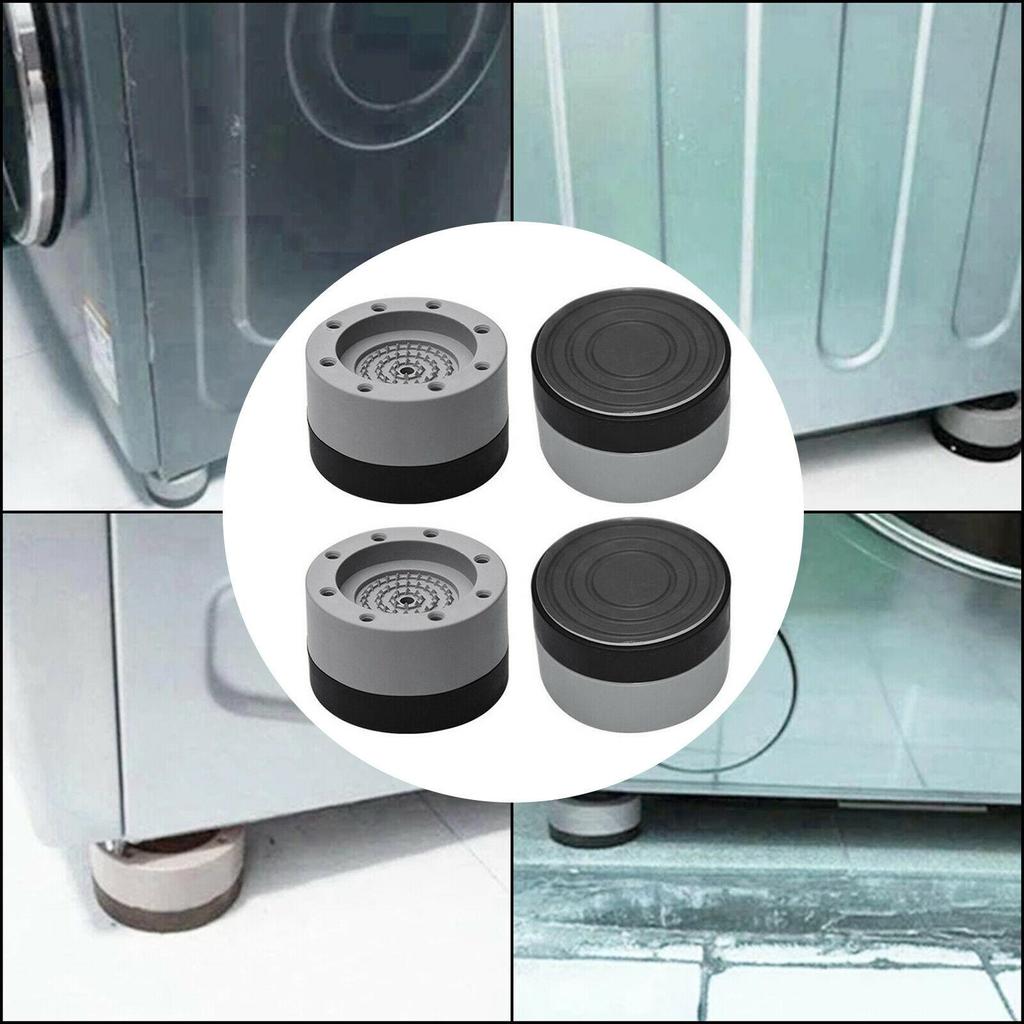 4x Anti-Vibration Pads Anti-slip Noise-reducing Washing Machine Feet No-slip Mat