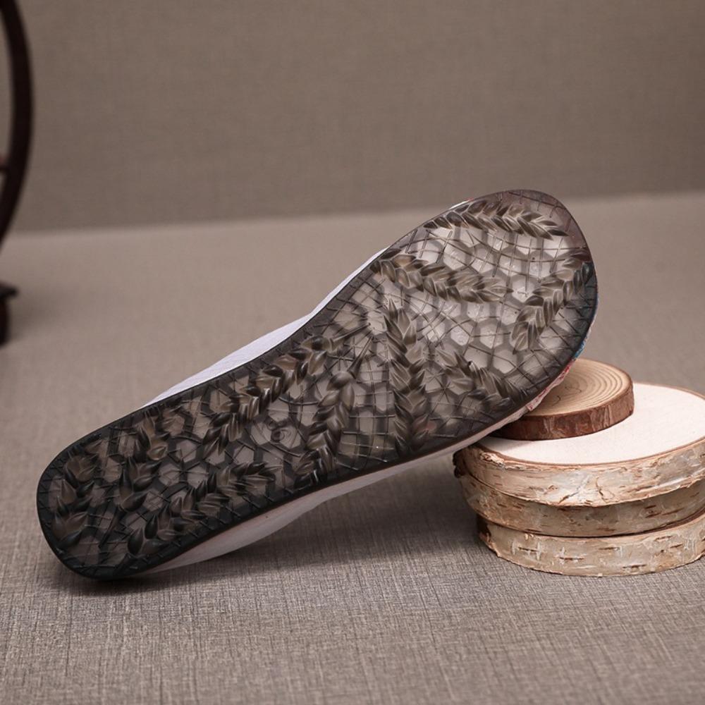 Жемчужные тапочки Ханфу Сетчатые вышитые туфли Этнический стиль Тапочки Баотоу Аксессуары для Ханфу