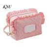 Baby Diaper Organizer Quilted Wipes Bag with Hanging Strap, Dual Compartment Zipper Travel Stroller Storage Portable Bag, Large Capacity Dispenser for