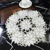 NEW European Pastoral Damask Embroidery Hand Hollowed Out Tablecloth Tea Set Table Mat Vase Lamp Living Room Bedroom Decoration