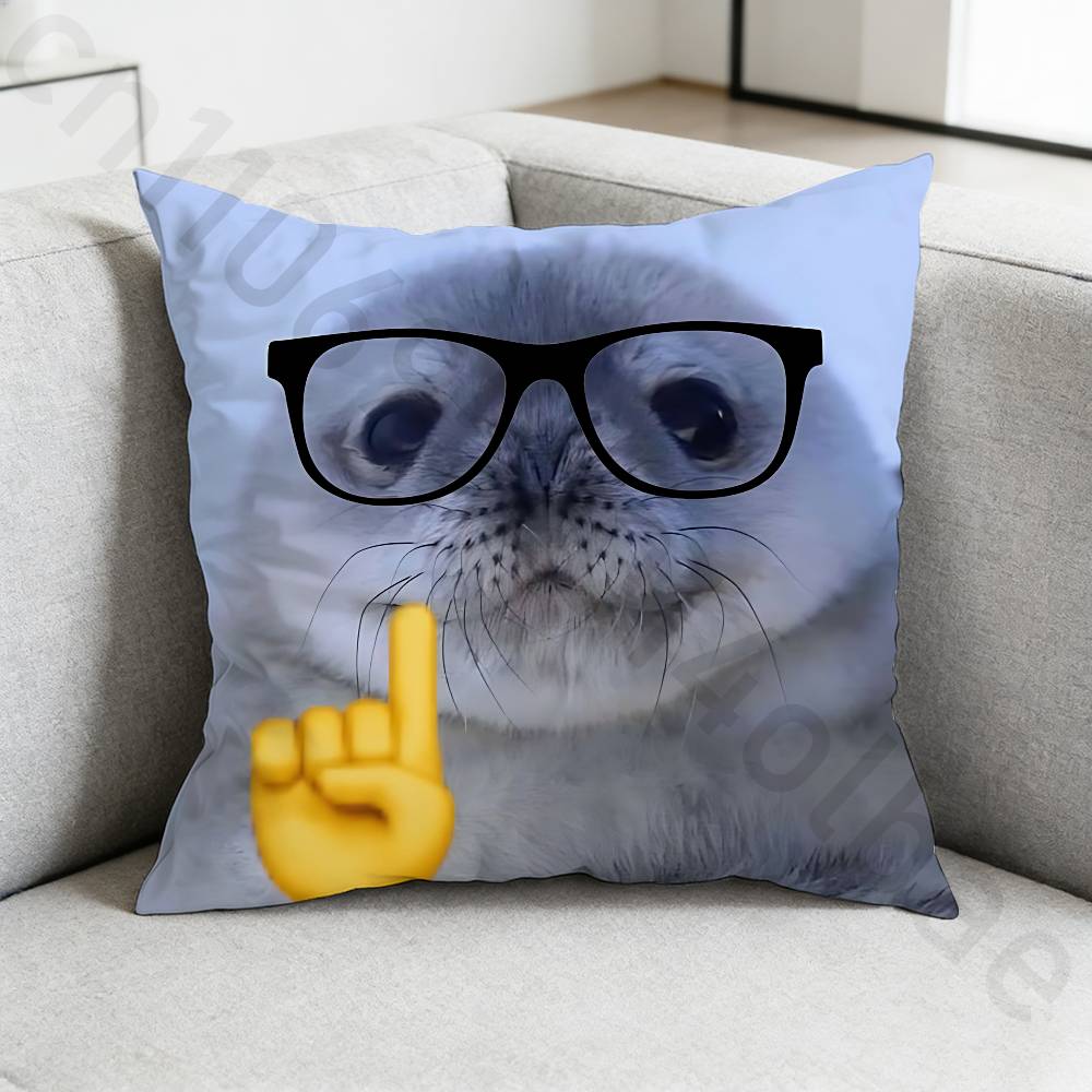Seal Sea Cute pillow cover living room sofa cushion cover bedroom room bed pillow cover home decoration