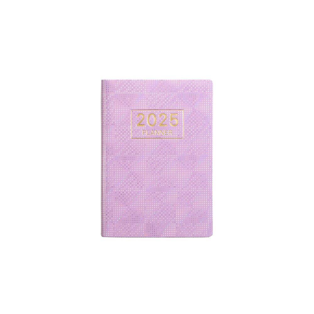Mini 2025 Agenda Book Laser Daily Weekly Monthly Planner Notebook School Office