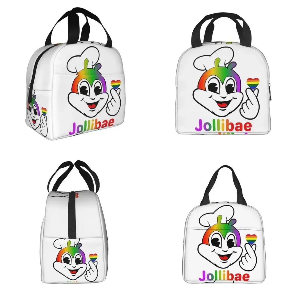 Jollibee Pride Insulated Lunch Bag for Women Children Portable Food Boxes Thermal Lunch Box Tote