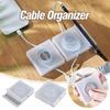 Портативный прозрачный органайзер для кабелей, устройство для намотки USB-кабеля, выдвижной держатель для телефона, зарядное устройство, протектор для хранения проводов