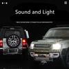 1/24 Rover Defender SUV Alloy Car Model Diecast & Toy Vehicles Metal Car Model Simulation Sound and Light Kids Gift