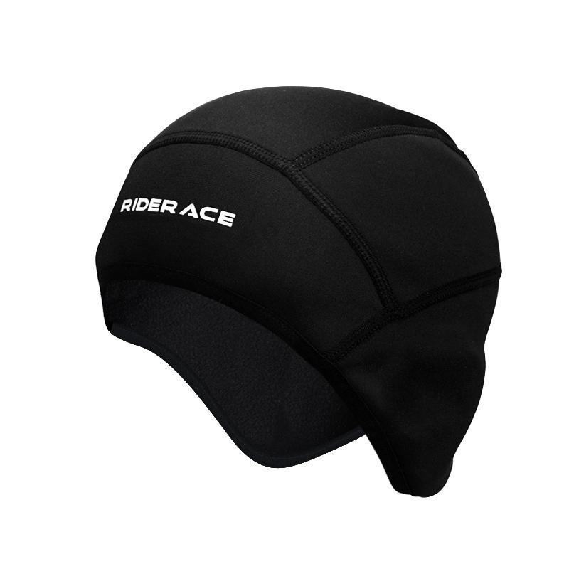 Winter Fleece Cycling Cap Windproof Thermal Skull Cap Cycling Helmet Liner Outdoor Sport Hat Running Skiing Motocycle Headwear