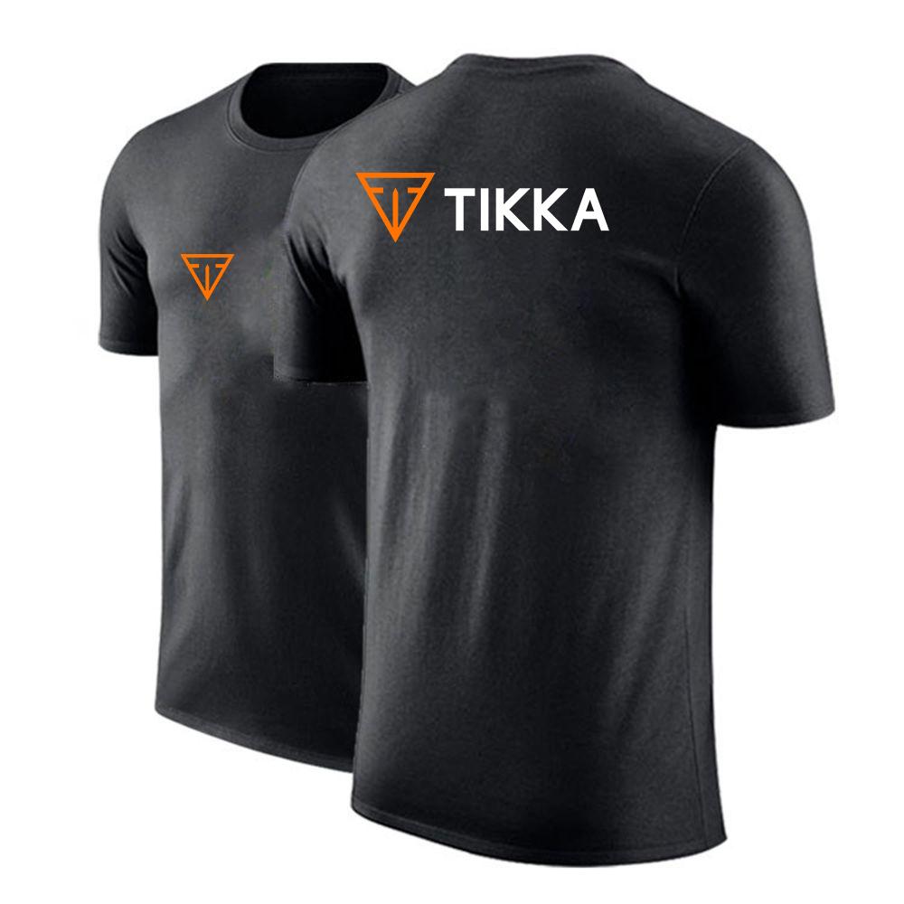 Tikka By Sako Finland Логотип Огнестрельного Оружия 2022 Унисекс Новые Спортивные Летние Футболки с Коротким Рукавом Модные Повседневные Футболки Харадзюку Удобные Топы
