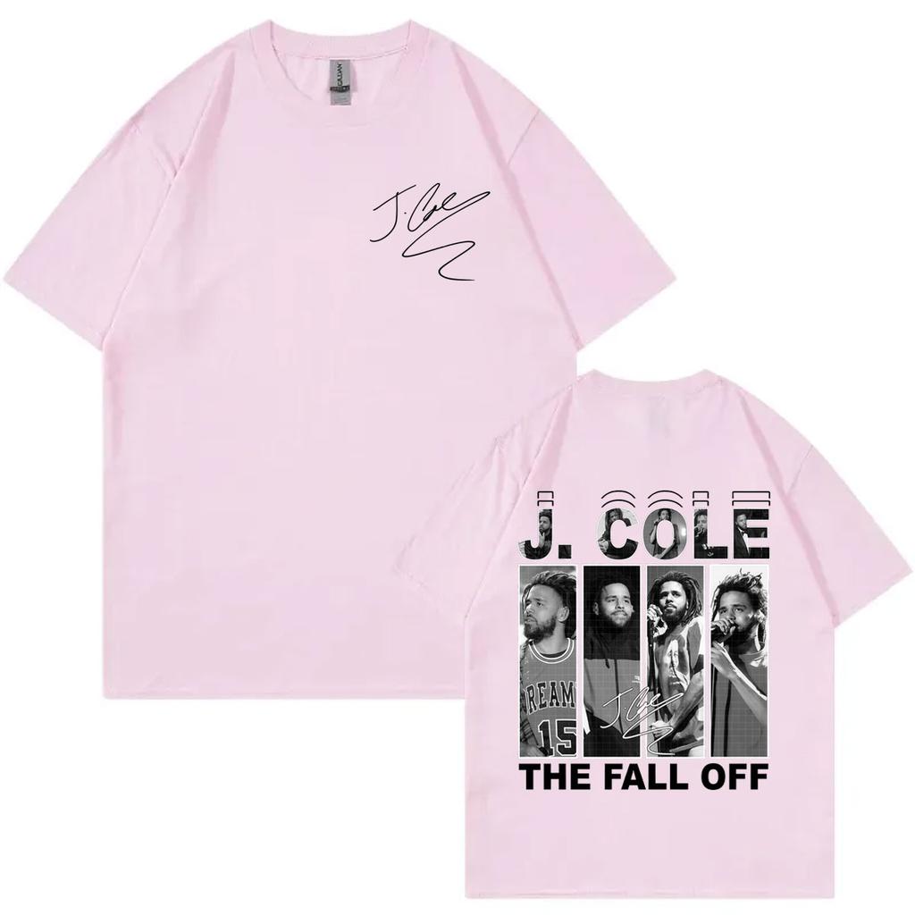 Рэпер J Cole The Fall Off Tour 2026 Графические футболки Мужские Хип-хоп Винтажные Футболки с коротким рукавом Повседневная Мода Свободная Футболка