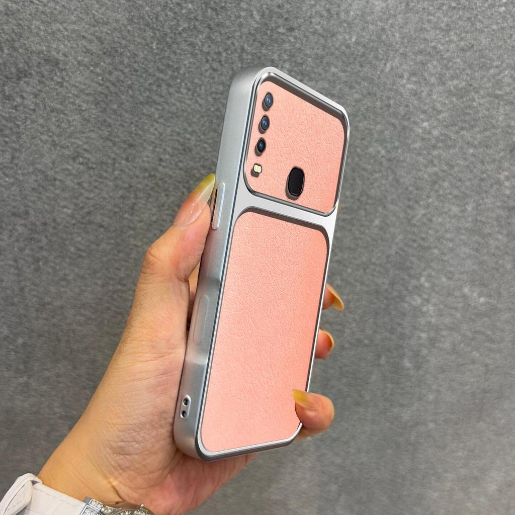 Роскошный чехол из искусственной кожи для Vivo Y17, Y15 2020, Y12, противоударный, с большим окном