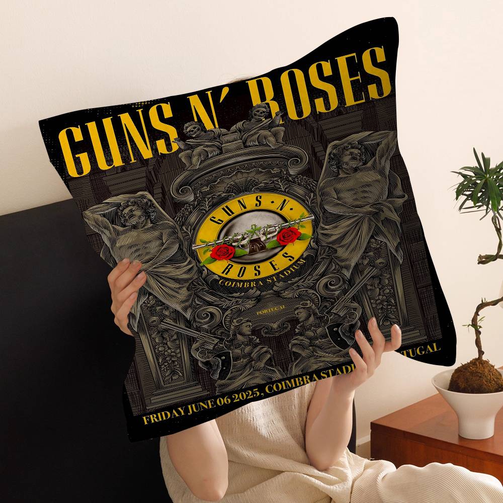 Группа G-Guns N-N' R-Roses-S Наволочка Чехол для Подушки на Диван Декор Комнаты Подарок Ребенку