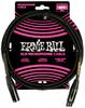 Оригинальный микрофонный кабель Ernie Ball 6390, 5 футов, плетеный XLR папа-мама, 1,52 м, черный