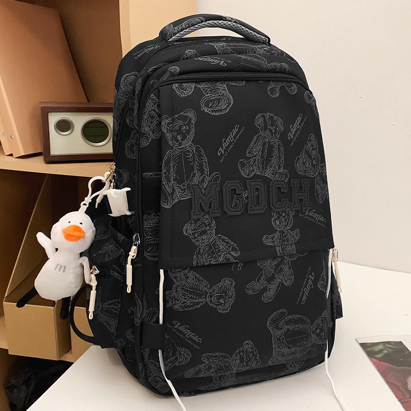 School Bag College Student Girl High School Student Burgundy Male Backpack Junior High School Student Elementary School Student