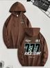 777 racing print hooded sweater men's street loose red couple hoodie