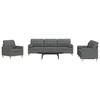 VidaXL 3-piece Sofa Set Dark Grey Fabric Decorative Cushions, Sofa, Sofa Seat, Reclining Sofa, Sofa 3278304