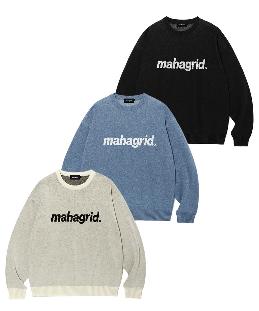 MAHAGRID Базовый вязаный свитер с логотипом_3 цвета(Mg2Efmk620A)