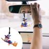 Halloween Car Interior Decoration Personality Pendant The Witch Model Rearview Mirror Decoration Witch Girl Broo Accessories
