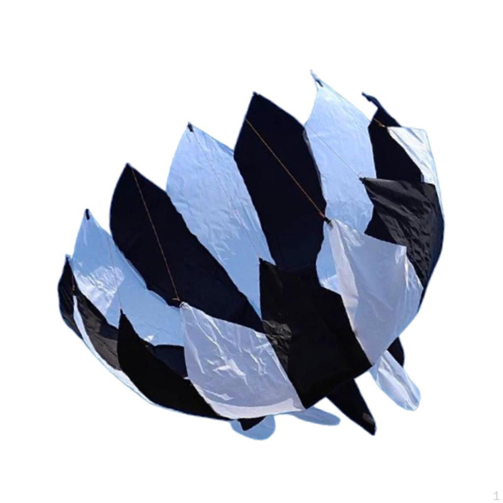 3D Воздушный змей для пляжа, летающие игрушки, парафойл, огромный, в форме лотоса, мягкий, вращающийся, для улицы