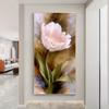 Абстрактная картина на холсте «Розовый тюльпан», постеры и принты с цветами, настенное искусство, картина для гостиной, современные декоративные принты