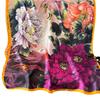 New Spring and Autumn Retro Floral Cranes Temperament Simulation Silk Large Long Scarf Sunscreen Outwear Shawl Female Silk Scarf