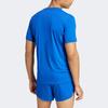 Adidas Adizero Essentials Crew Neck Logo Print Pullover Short Sleeve T-Shirt Men Tops Blue IT1469