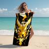 Beach Towel with Pokémon Pikachu Pattern - soft,absorbent,machine washable Lightweight&Modern,swimming,Travel Essentials