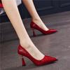 Pumps High Heels Sexy Green On Heeled Shoes for Women 2025 Red Ladies Summer Footwear Pointed Toe White 39 Quality Shoe Stylish