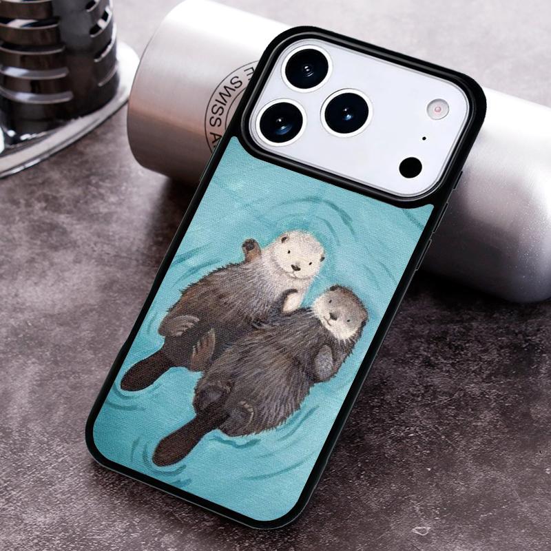 Чехол для телефона с узором морской выдры для iPhone 17, 16e, 15, 14, 13, 12, 11, Mini, Pro, MAX, мягкий силиконовый чехол