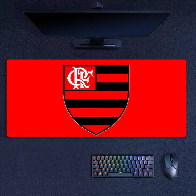 Flamengo Print Cushion Non-slip Laptop Tablet Big Mousepad XXL Mat Mini PC Playmat With Lock edge