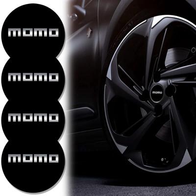 4 шт. 56 мм Эмблема MOMO Наклейки на центральные колпачки колес автомобиля Для Mitsubishi Nissan KIA BMW TESLA Toyota Volkswagen Ford