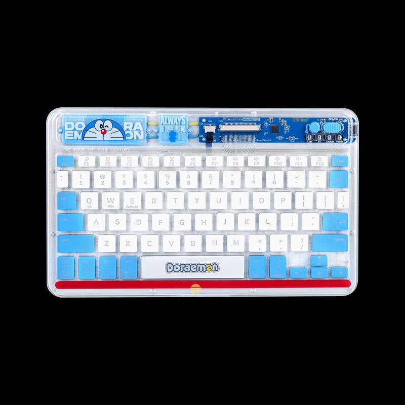 ROCK SPACEROCK Doraemon Wireless RGB Keyboard and Mouse Combo