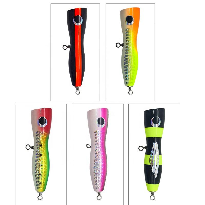 Stick Baits Popper Lure Wood 150mm 5.9" Tuna Popper Big Game Lure