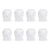 200pcs Skull Shaped Tattoo Ink Cup Professional Disposable Makeup Microblading Pigment Holder with