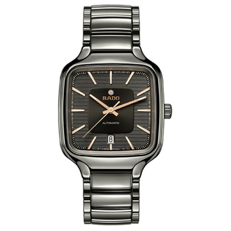 RADO радар серия true self автоматический механический механизм плазменная керамика механика простой мужские часы Швейцарские часы серый циферблат R27077102
