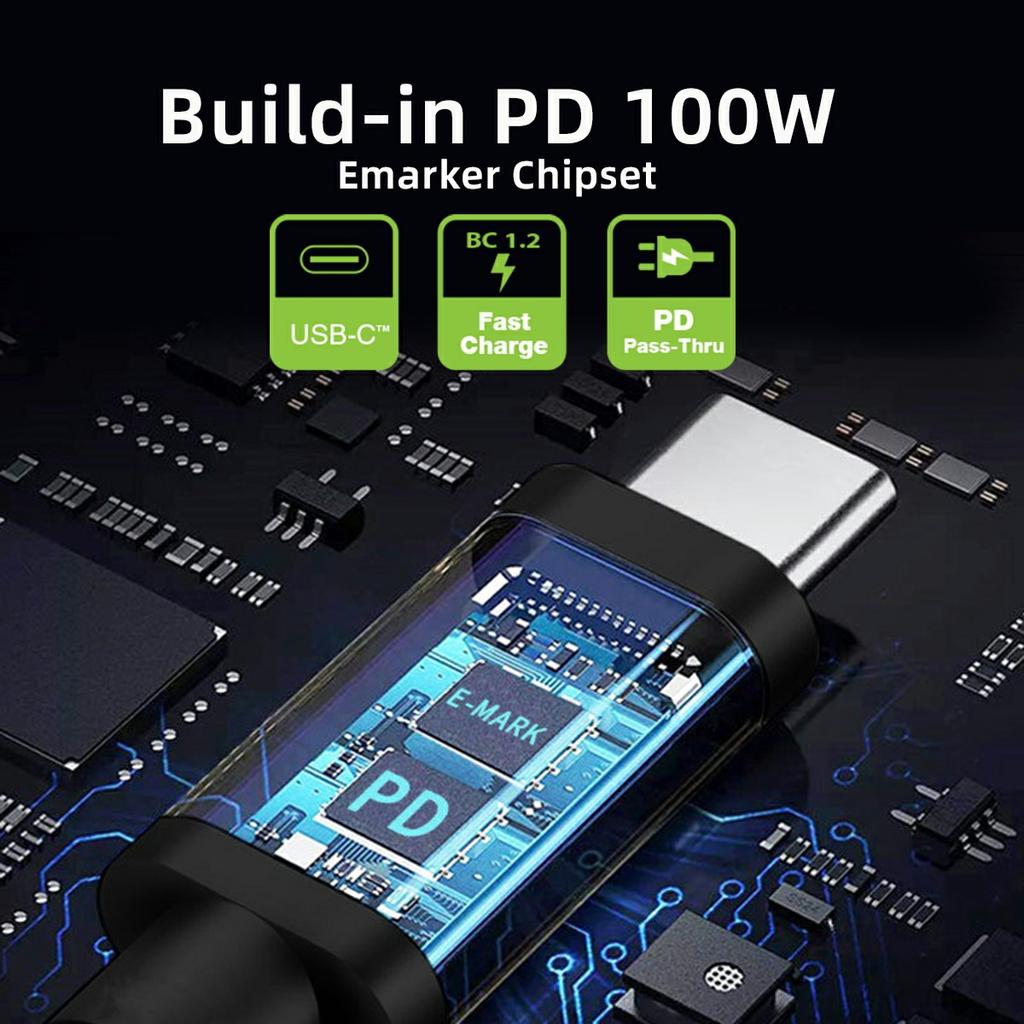 UC-110-1145MM For Lenovo Laptop 1.8m PD 100W USB-C Input to Rectangular Jack Output Power Charge Cable